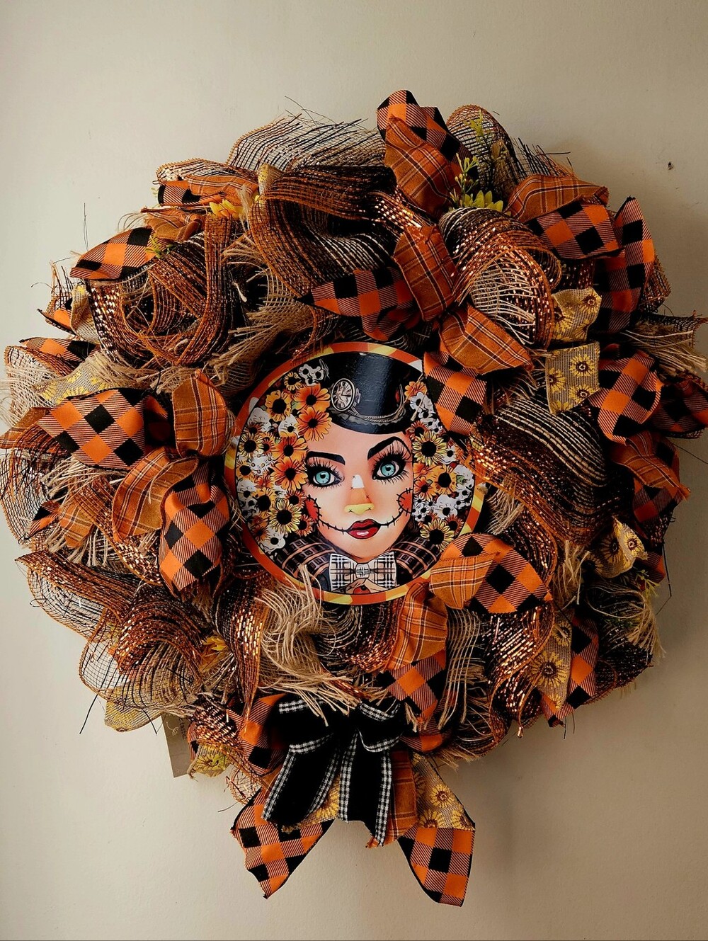 Halloween Steampunk Girl Wreath...NEW!